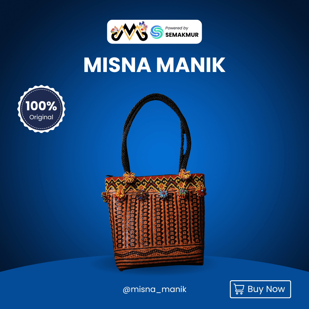 Tas Tenteng Rotan Premium Handmade | Tas Anyaman Etnik | Misna Manik